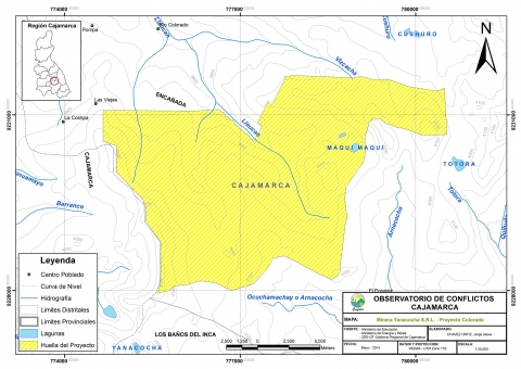 Mapa Proyecto Minero Colorado