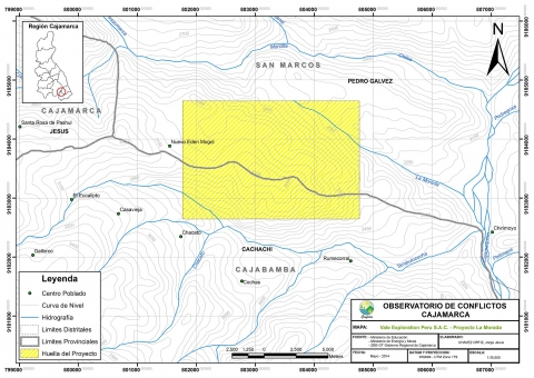 Mapa Proyecto Minero La Morada