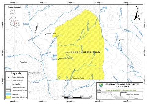 Mapa Proyecto Minero San José 1