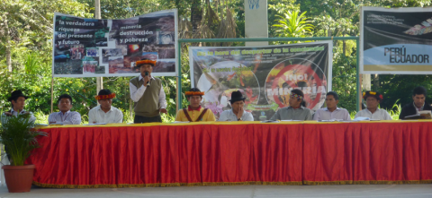 Encuentro Binacional de los Pueblos Originarios Shuar-Awajún-Wampis de Ecuador y Perú en Defensa de los Territorios, Contra la Minería de Frontera
